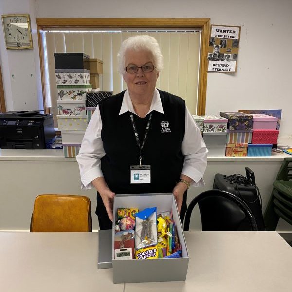 Dawn Peterson - Op Shop Manager - with care package