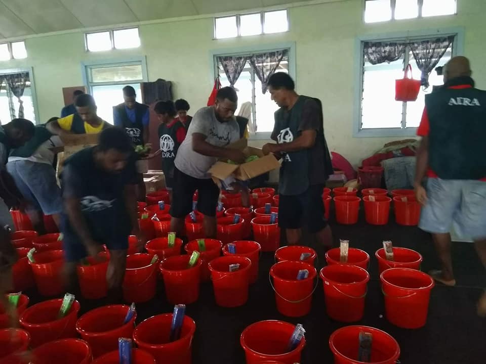 Fiji flooding WASH kits