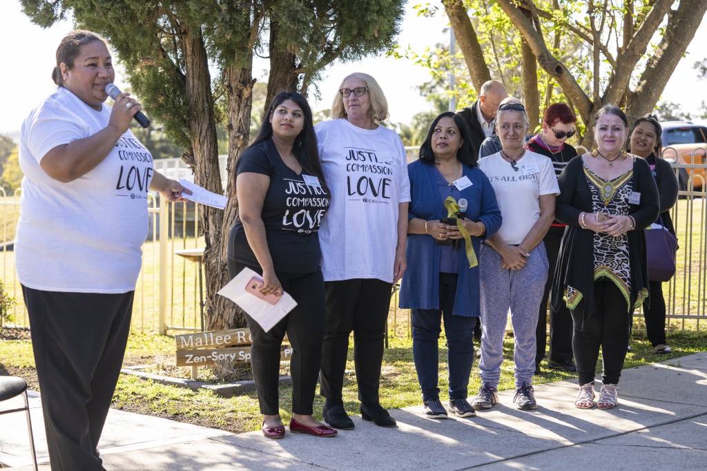 Volunteers at Mallee Rose Cottage, Macquarie Fields